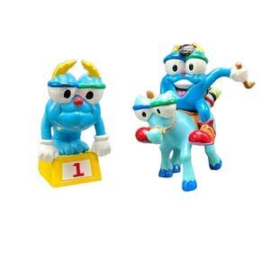 Olympic Games Atlanta Izzy Mascot Two Figures Dakin 90s Vintage Mini Toys